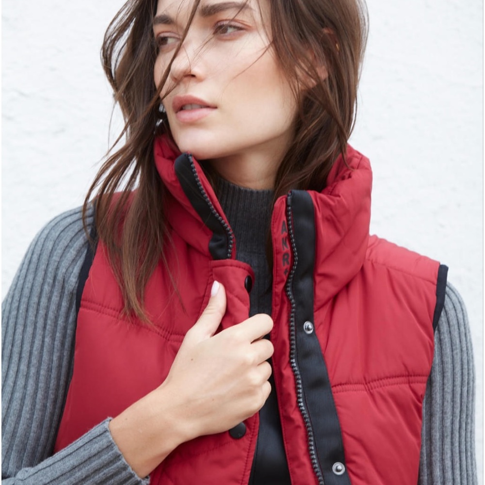 NWT Alp N Rock La Vitesse Cropped Vest, Red and Black, Size Large